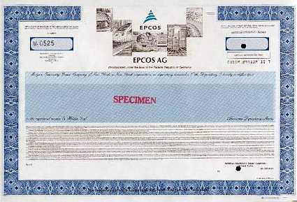 Epcos AG, US specimen