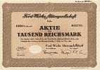 Historisches Wertpapier: Ford-Werke AG, 1000 RM, 1941