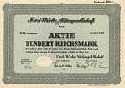 Historisches Wertpapier: Ford-Werke AG, 100 RM, 1941